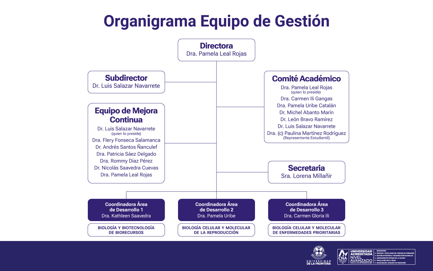Organigrama Equipo de Gestion 2025