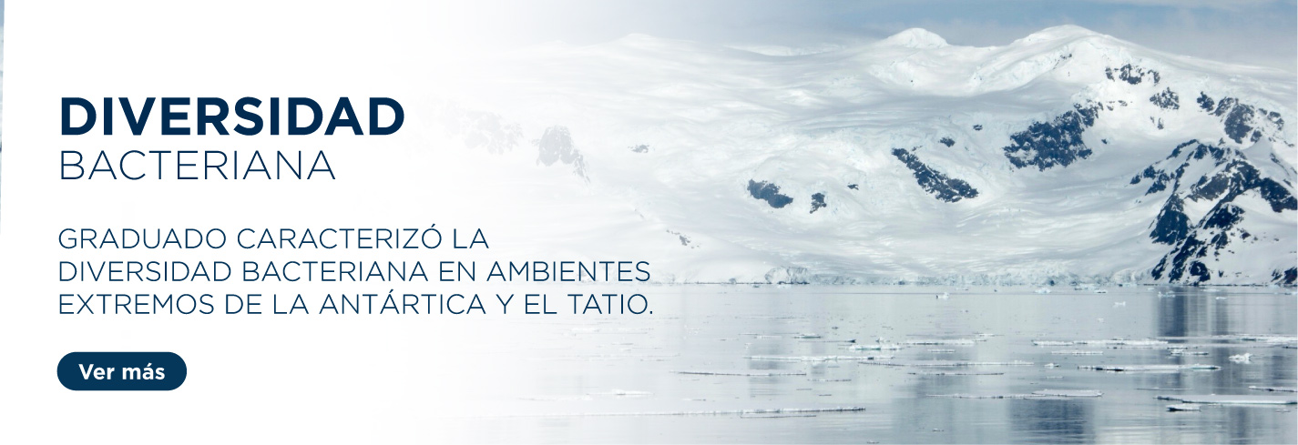 Graduado caracterizó la diversidad bacteriana en ambientes extremos de la Antártica y El Tatio