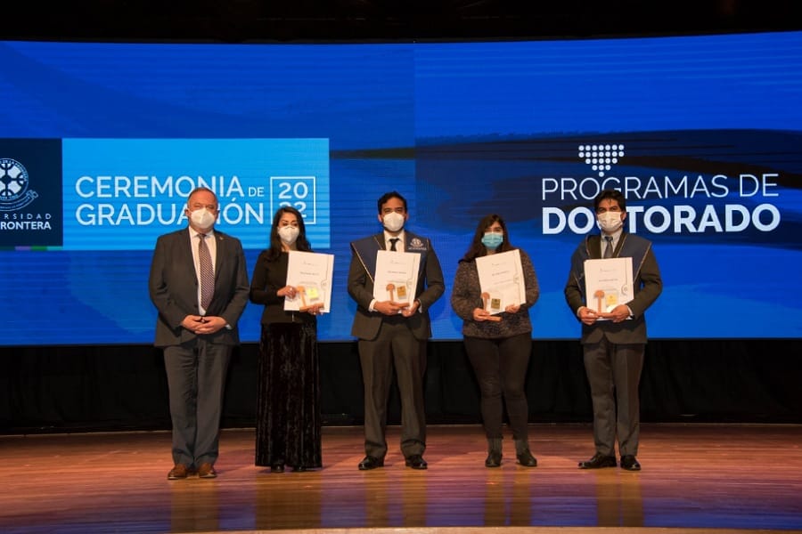 Graduados del Doctorado participaron en ceremonia oficial de egresados organizada por la Universidad de La Frontera