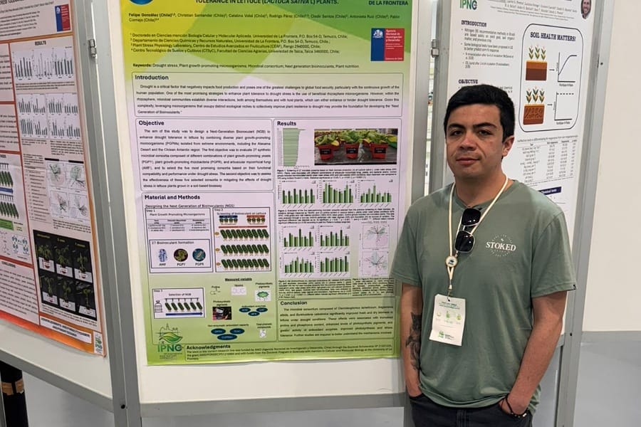 Estudiante del Doctorado participa en valiosas instancias internacionales de divulgación científica en España y Portugal